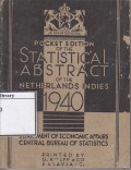 Statistical abstract of the netherlands indies 1940