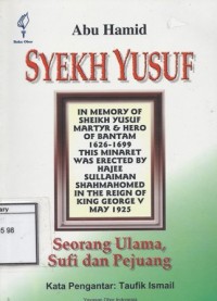 Syekh Yusuf Makassar: Seorang ulama, sufi dan pejuang