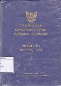 Tambahan Lembaran Negara Republik Indonesia Tahun 1979 No. 3130-3154