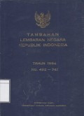 Tambahan Lembaran Negara Republik Indonesia Tahun 1954 No. 492-741