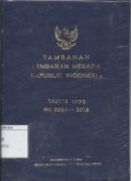 Tambahan Lembaran Negara Republik Indonesia Tahun 1973 No. 2994-3018