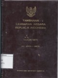 Tambahan Lembaran Negara Republik Indonesia Tahun 1971 No. 2953-2979