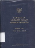 Tambahan Lembaran Negara Republik Indonesia Tahun 1961 No. 2122-2371