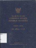 Tambahan Lembaran Negara Republik Indonesia Tahun 1963 No. 2523-2605