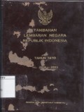 Tambahan Lembaran Negara Republik Indonesia Tahun 1970 No. 2918-2952
