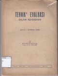Teknik2 Evaluasi dalam Pendidikan