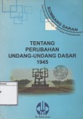 Sumbang Saran Dari Simposium UUD'45 Pasca Amandemen tentang Perubahan Undang-undang Dasar 1945