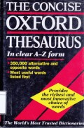 The Concise Oxford Thesaurus