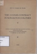 The Coolie-Contract in Non-Dutch Colonies