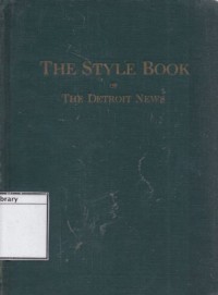 The Style Book of the Detroit News
