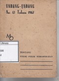Undang undang no. 12 tahun 1967: Pokok perkoperasian