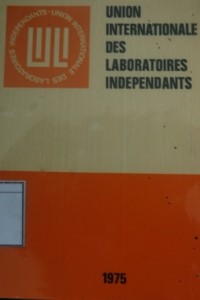Union Internationale Des Laboratoires Independants: Register of Members 1975