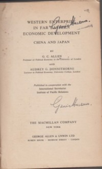 Western Enterprise in Indonesia and Malaya