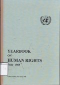 Yearbook on Human Rights for 1965