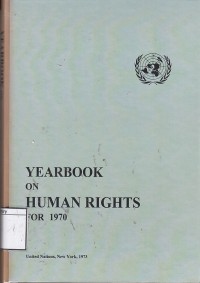 Yearbook on Human Rights for 1970