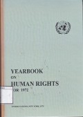 Yearbook on Human Rights for 1972